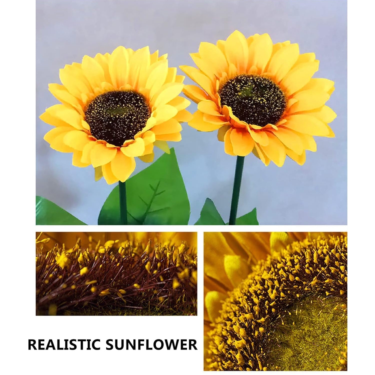 9328 2 Pc Outdoor Solar Sunflower Lights Intelligent Light Control Waterproof Garden Landscape Stake Light 9328 2 Pc Outdoor Solar Sunflower Lights Intelligent Light Control Waterproof Garden Landscape Stake Light